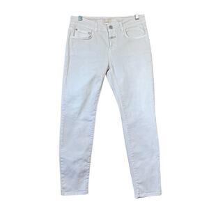 CLOSED Baker Jeans Slim Jeans Ecru Size 27 Mid Rise Skinny Organic Cotton